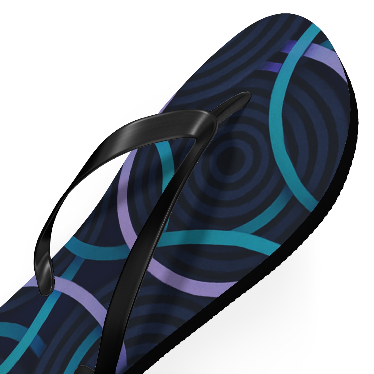 Moire Orbit Weave trendy printed flip flops