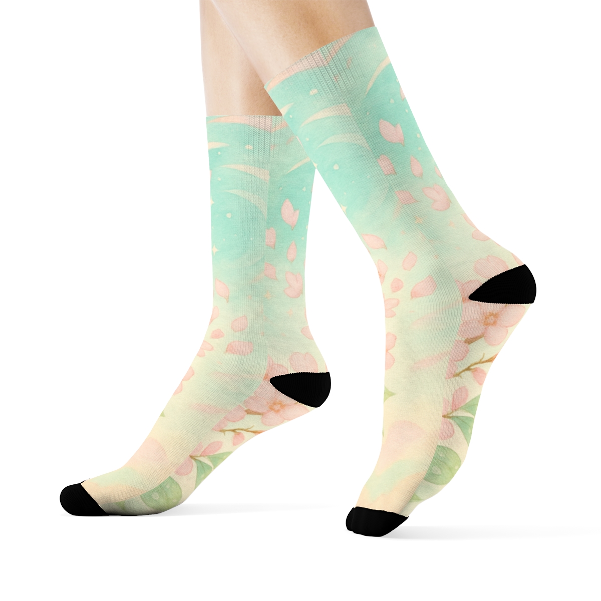 Spring Equinox Blossom Stardust Parade personalized cozy socks
