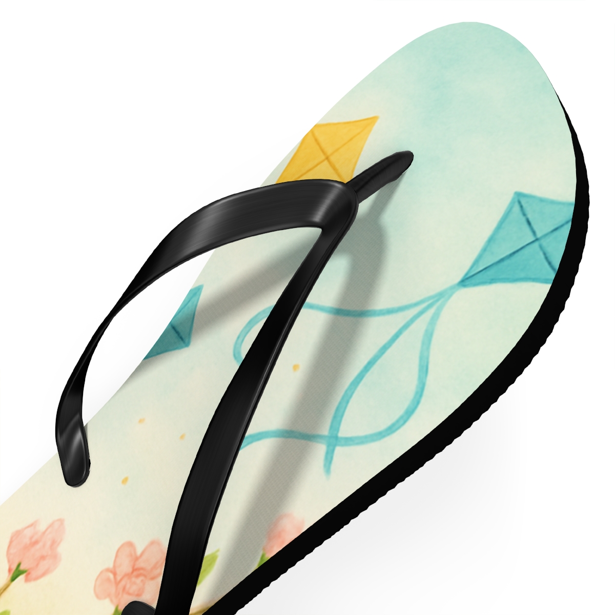 Spring Equinox Ribbon Kite Parade stylish summer flip flops