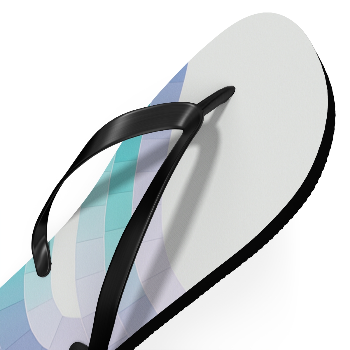 Segmented Arc Cascade personalized beach flip flops