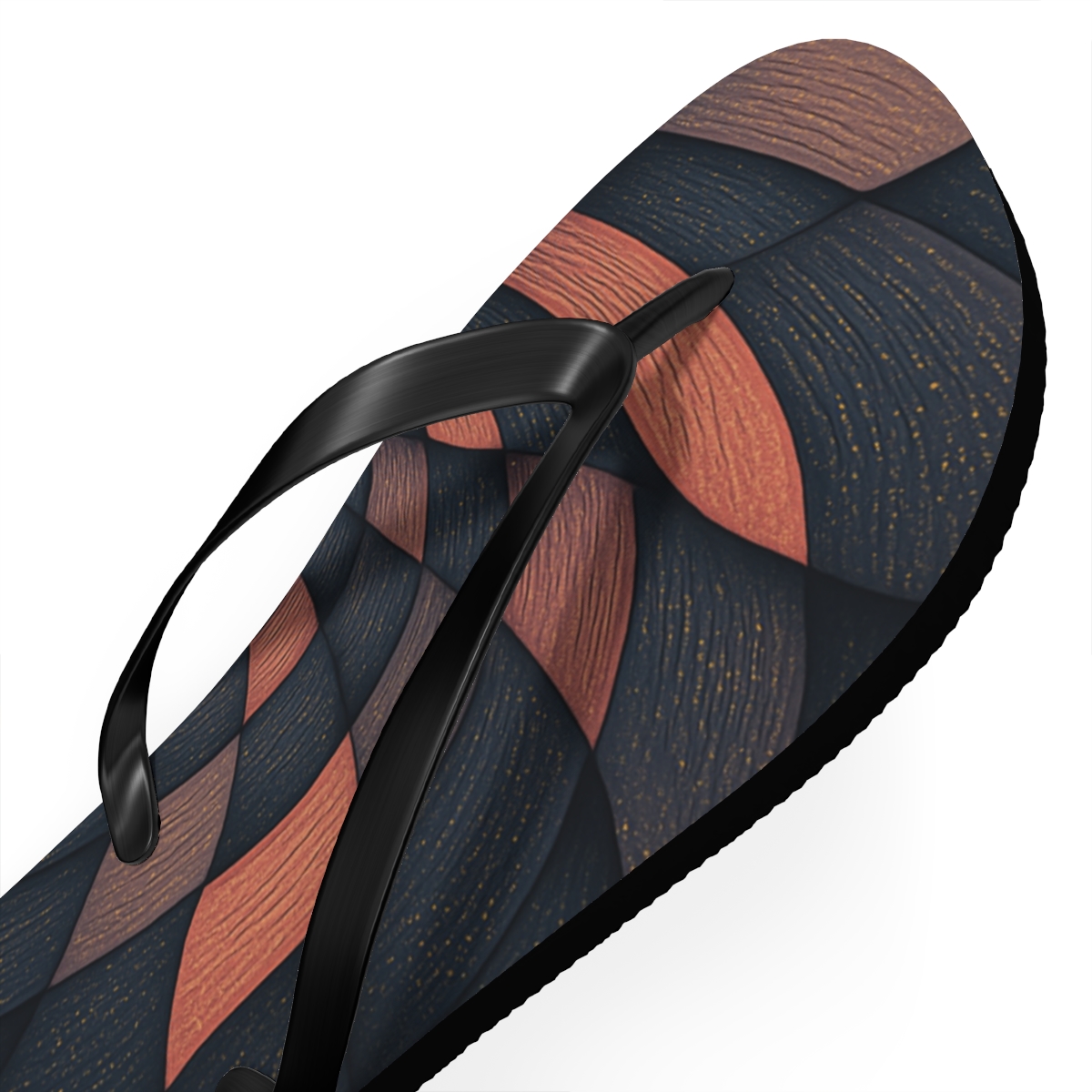 Orchid Spiral Signal Weave custom flip flops