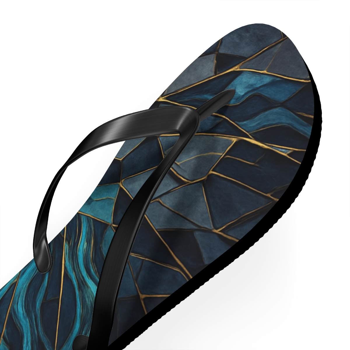 Ocean Currents Mosaic Flip Flops
