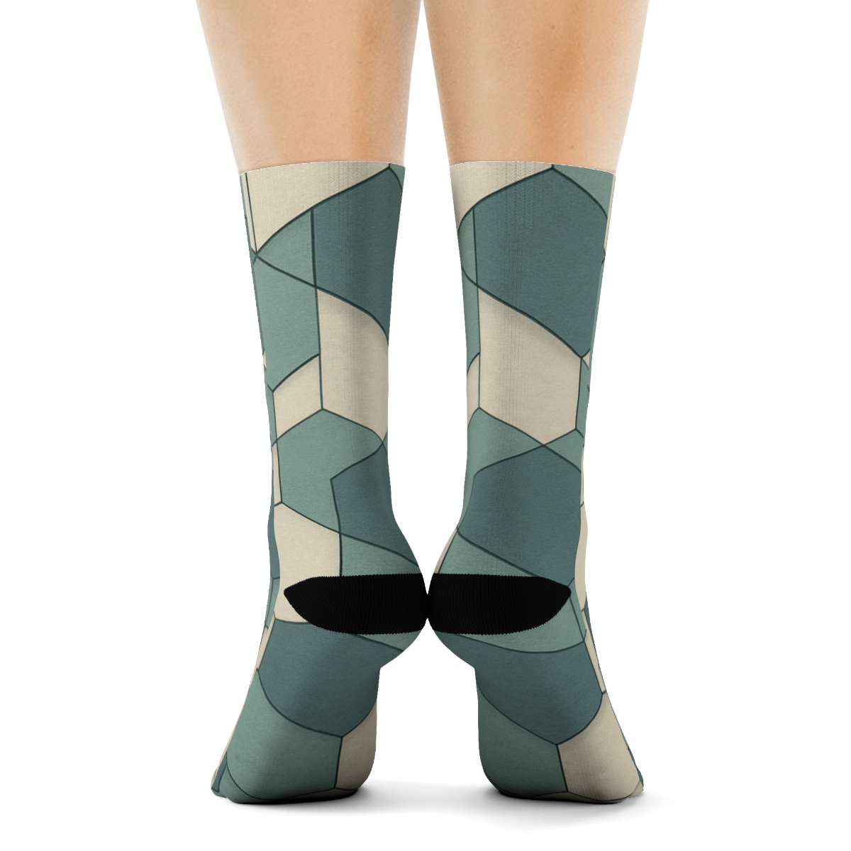 Hex Grid Displacement personalized cozy socks