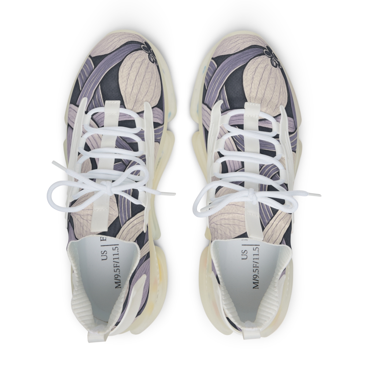 Orchid Ribbon Lattice trendy fashion sneakers