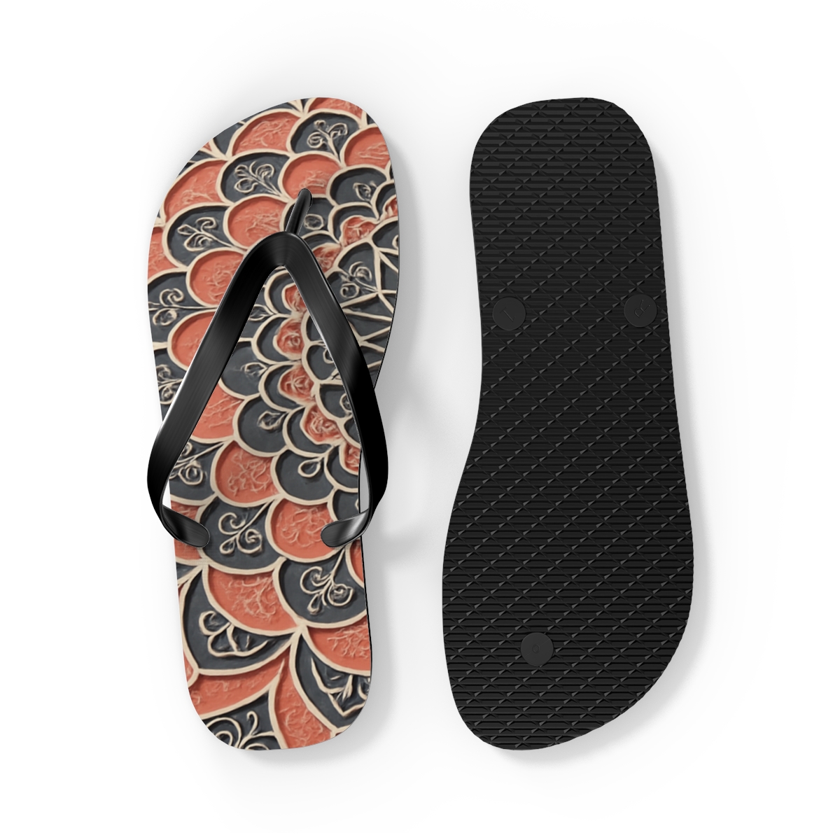 Coral Bloom Harmony Flip Flops