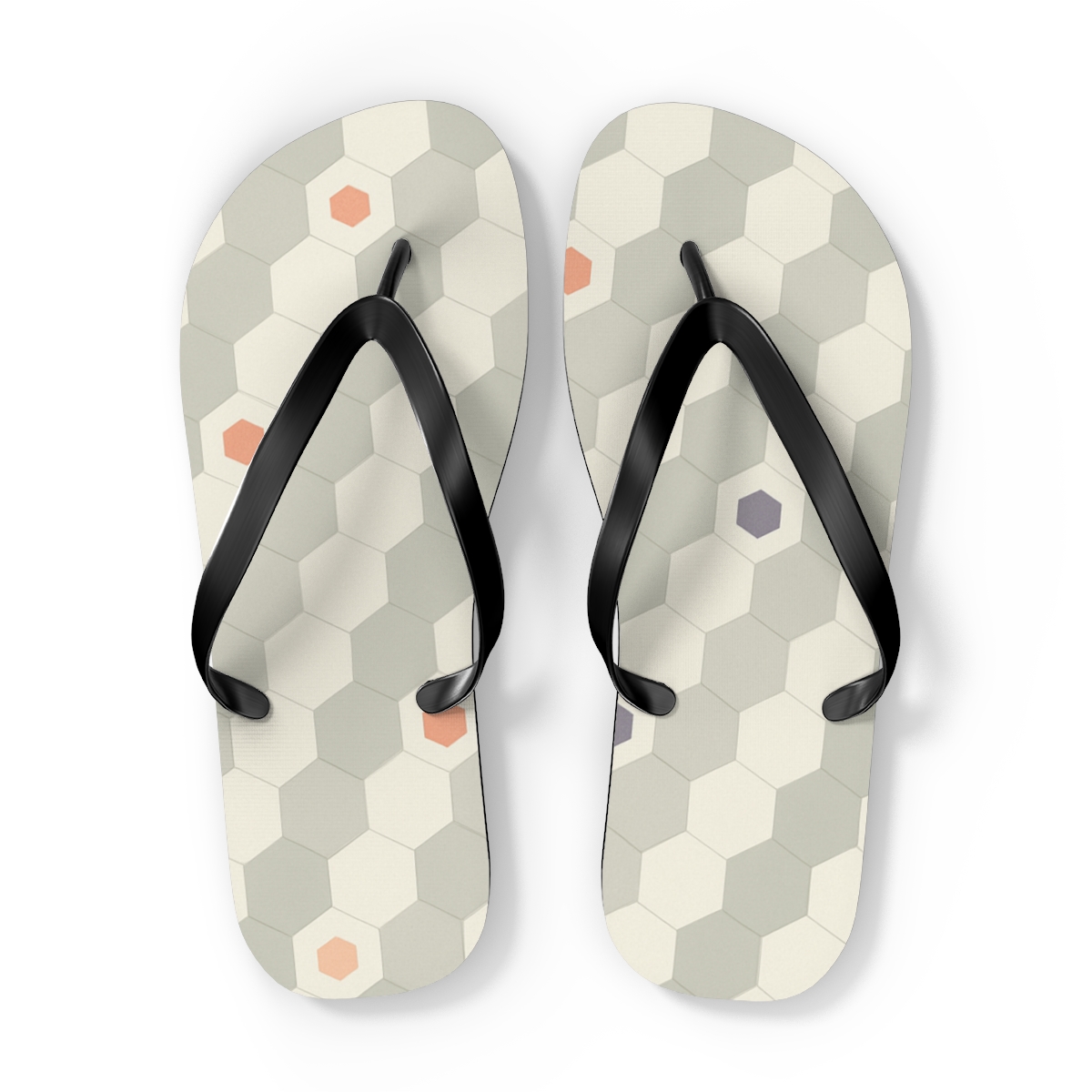Hex Pulse Microtile Gradient designer logo flip flops