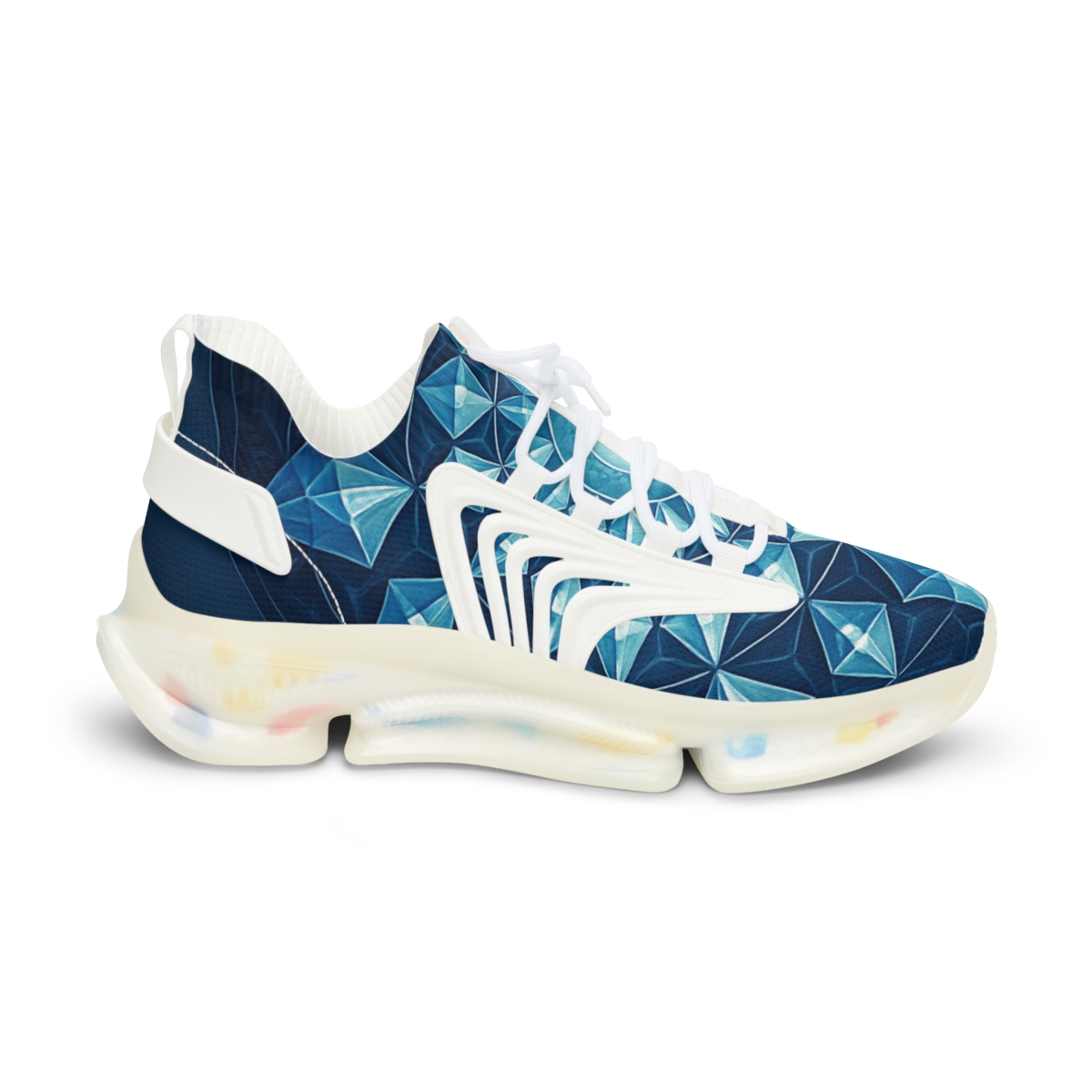 Radial Prism Lattice unique printed sneakers