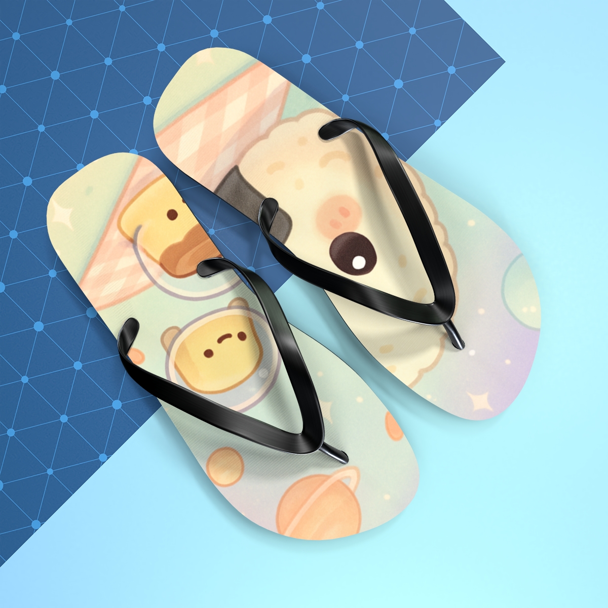 Starlight Bento Buddies stylish summer flip flops