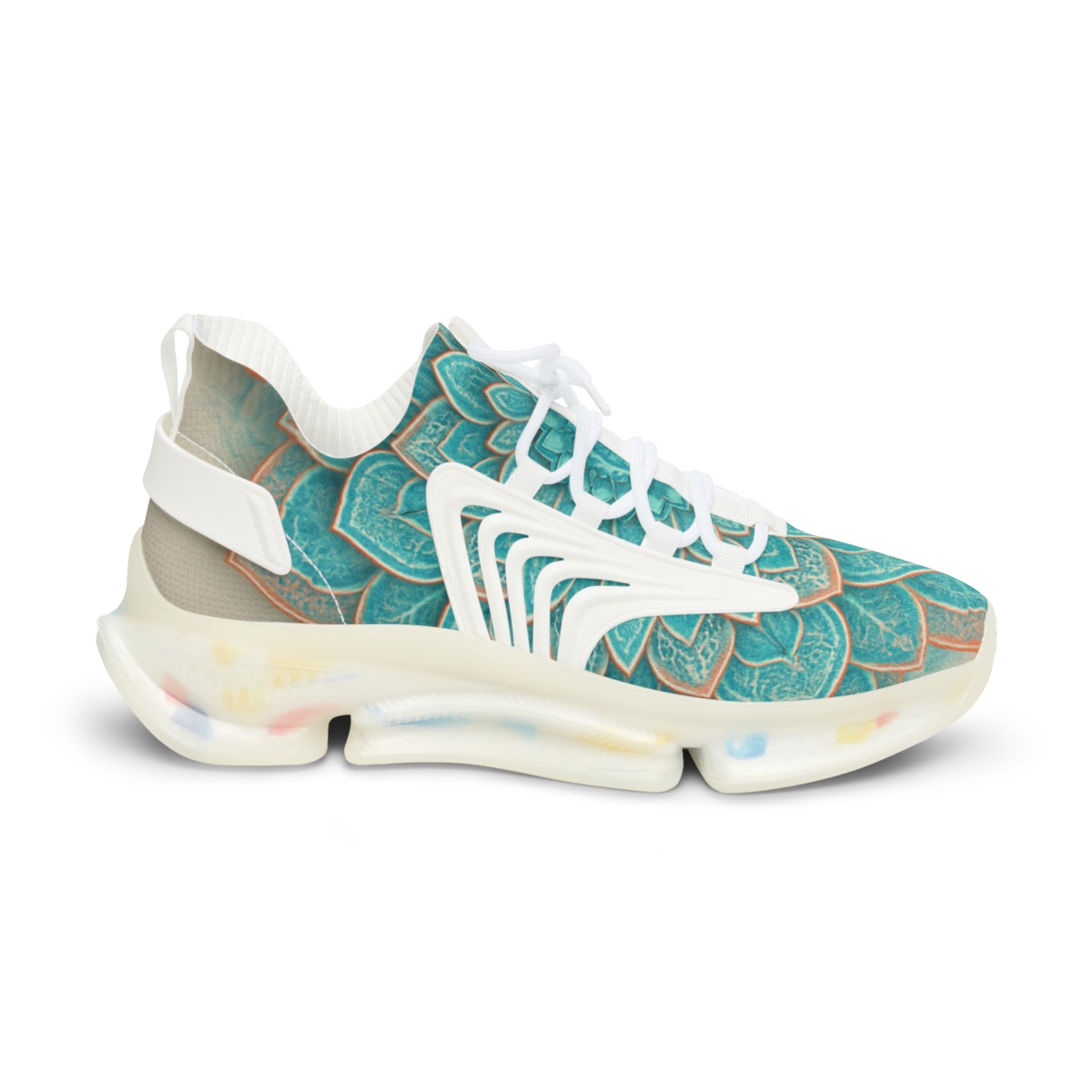 Turquoise Bloom Harmony Sneakers