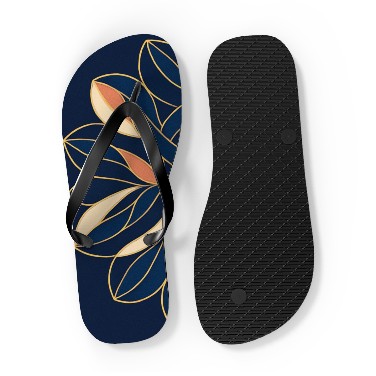 Orchid Loop Helix Weave personalized beach flip flops