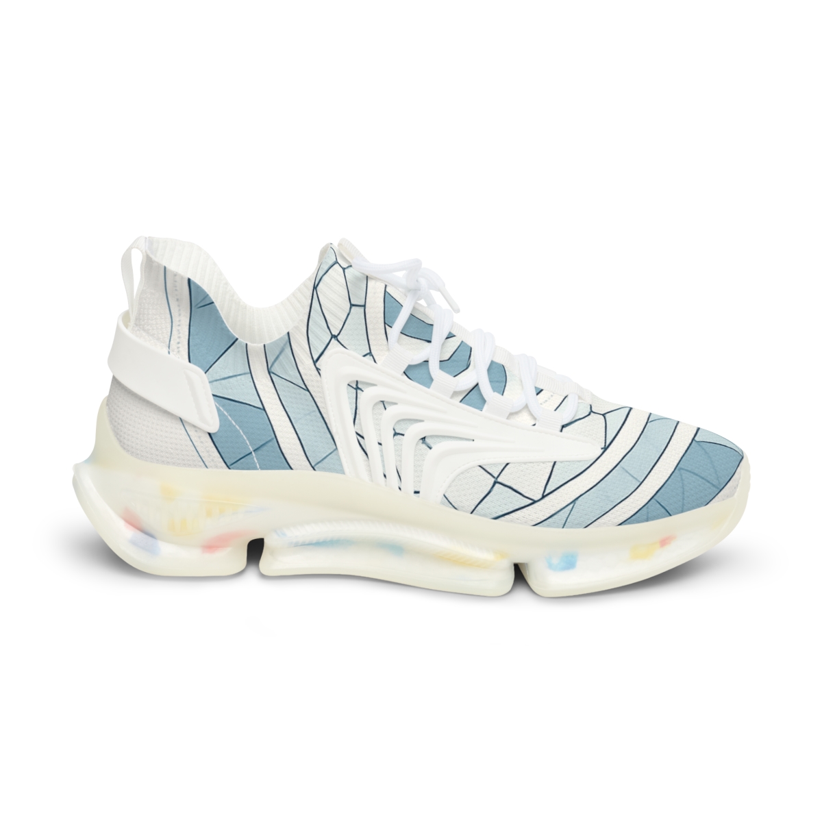 Polar Prism Lattice Mandala personalized athletic sneakers