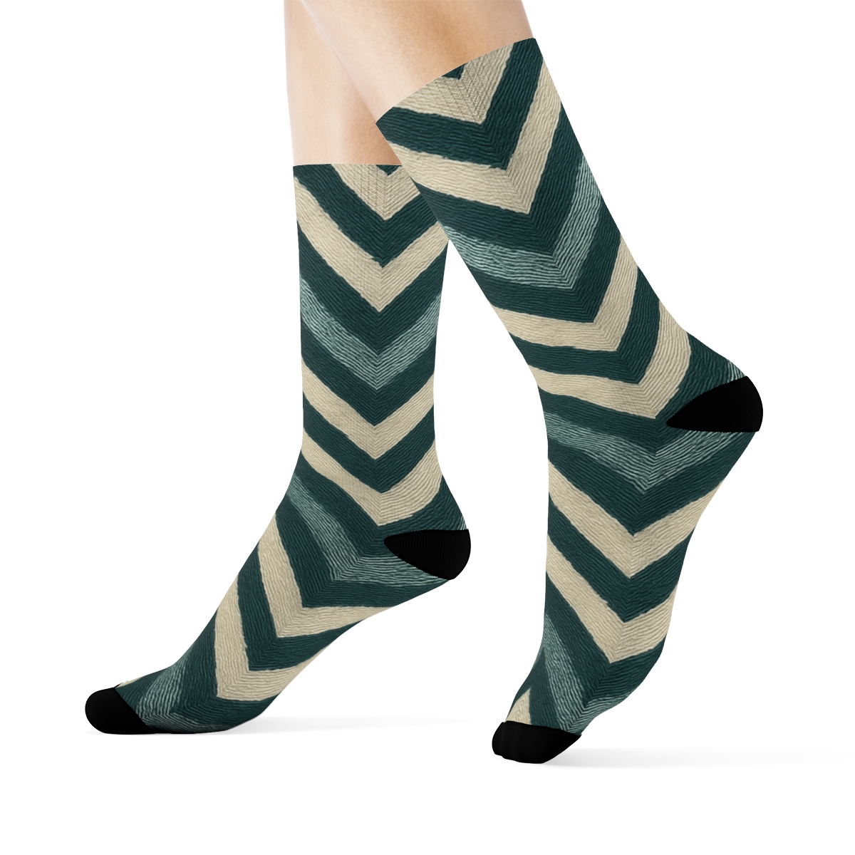 Moire Chevron Resonance sports performance socks