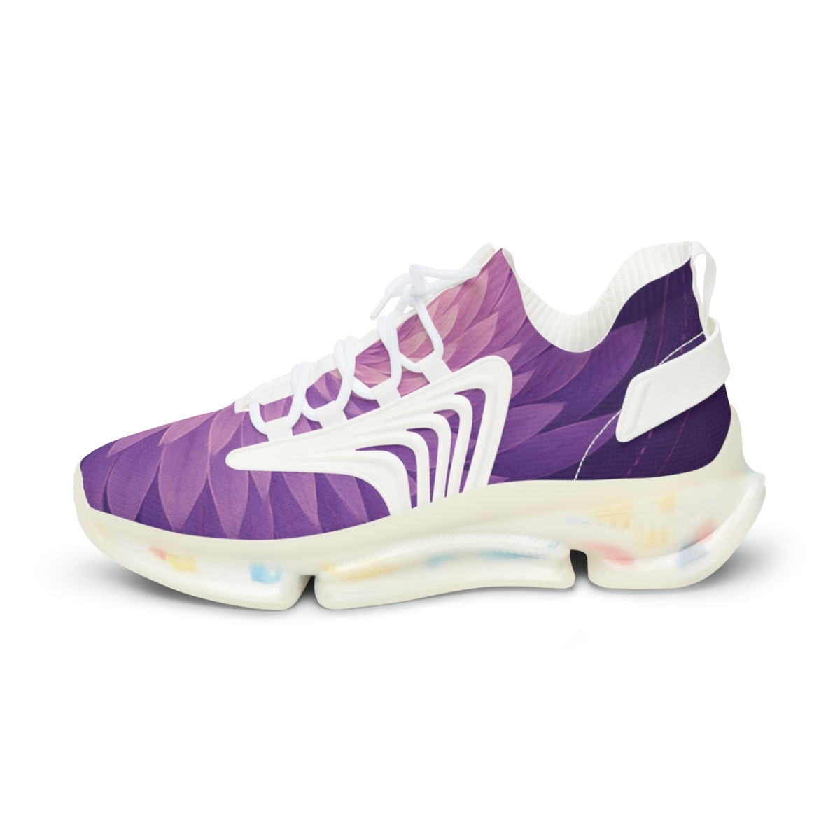 Petal Spiral Continuum personalized athletic sneakers