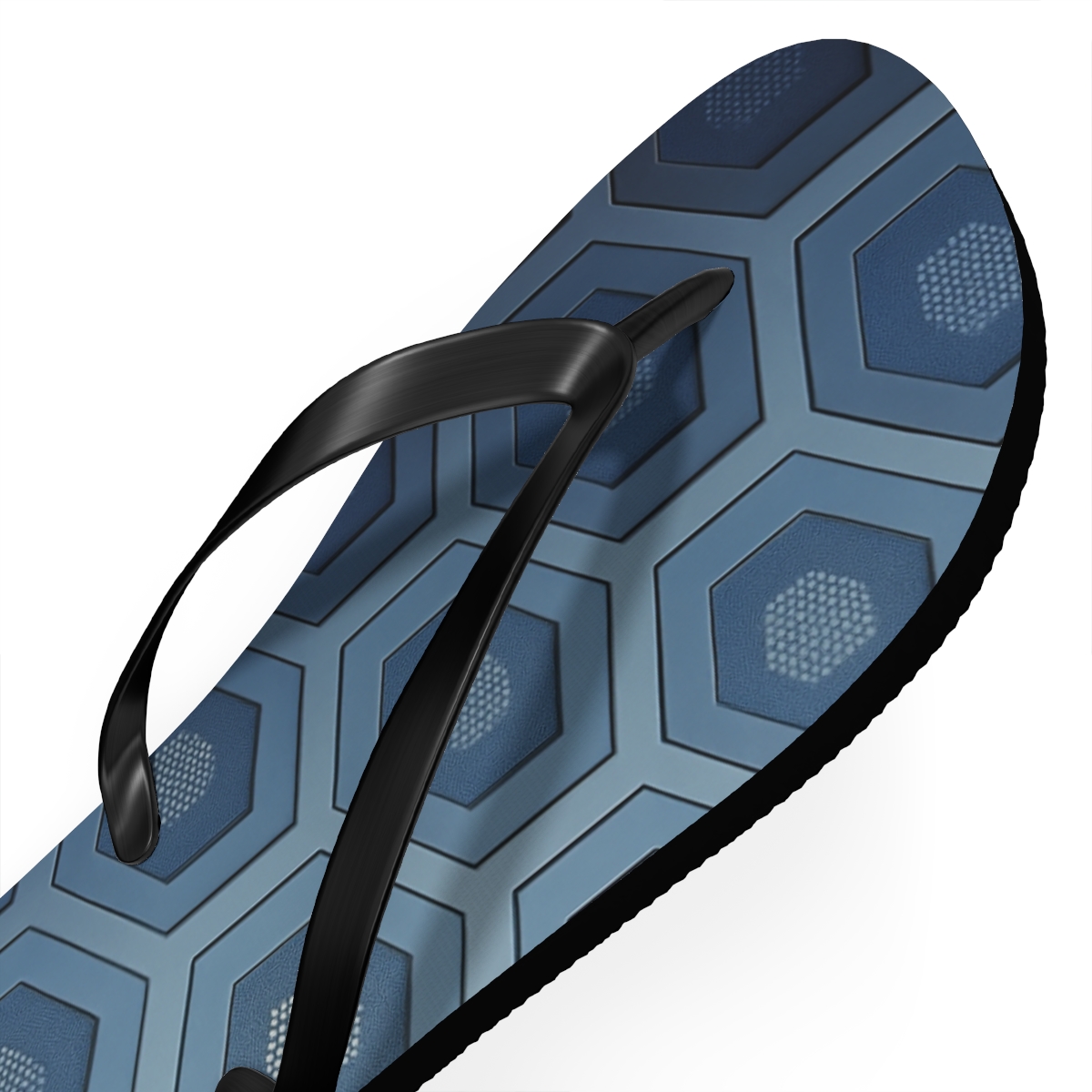 Hex Tiling Starfield Gradient personalized beach flip flops