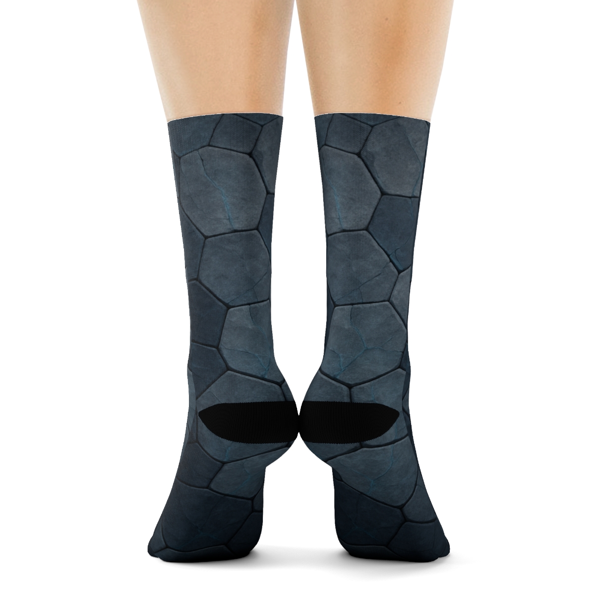 Basalt Echo Lattice trendy colorful socks