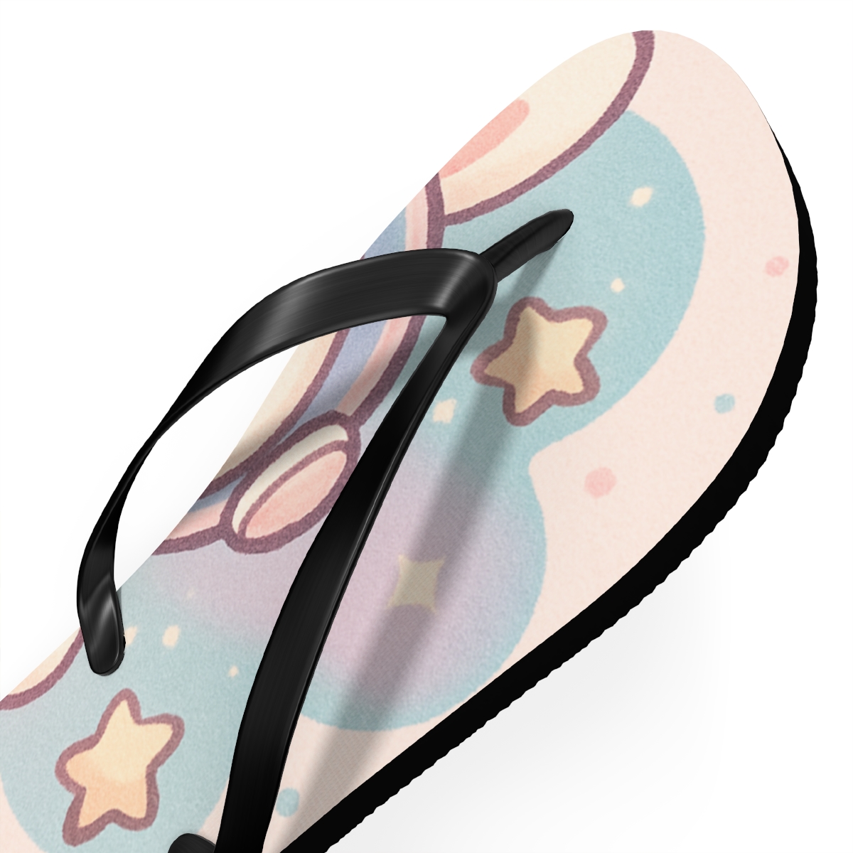 Bubble Helmet Bunny Stargaze trendy printed flip flops