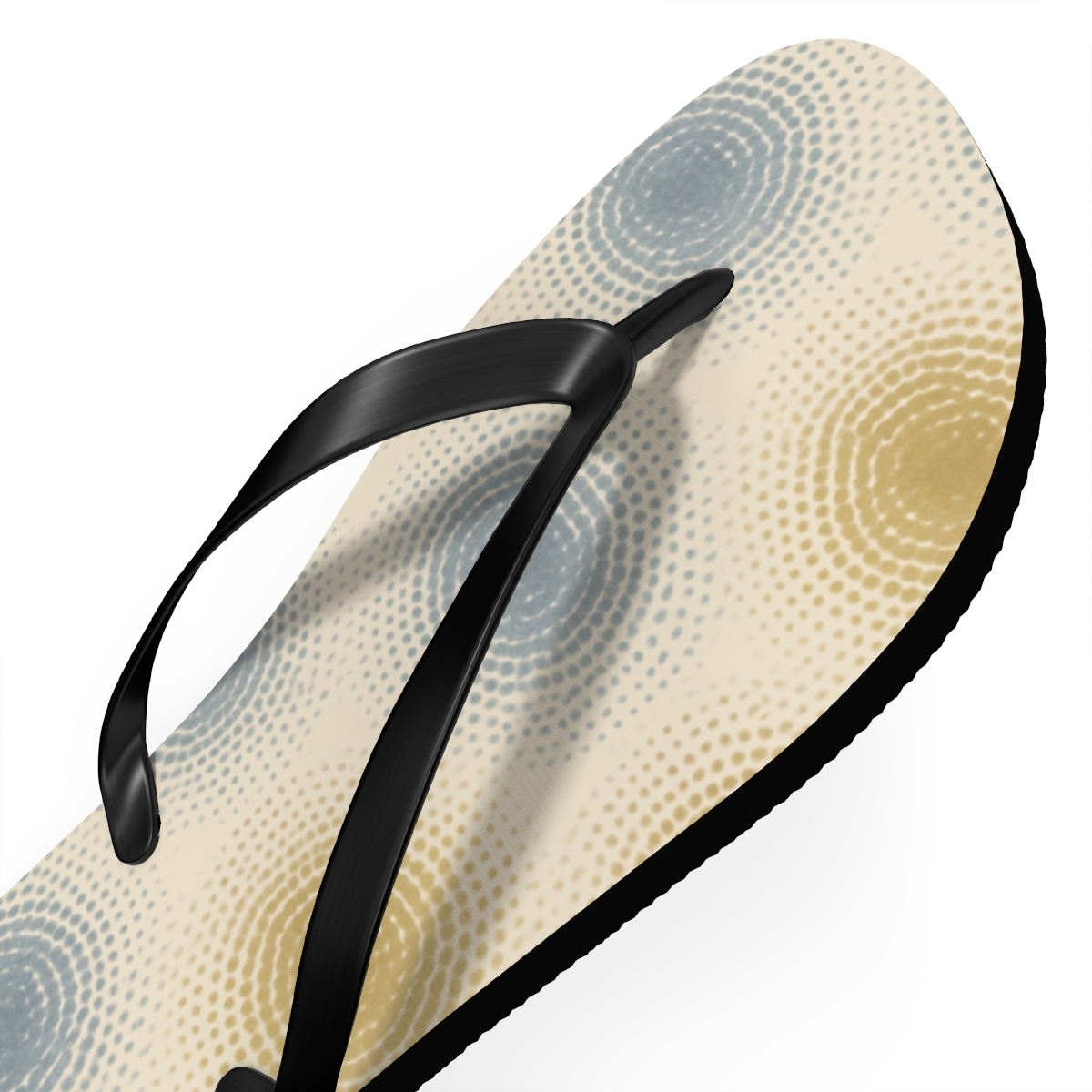 Halftone Ring Gradient Quilt custom flip flops