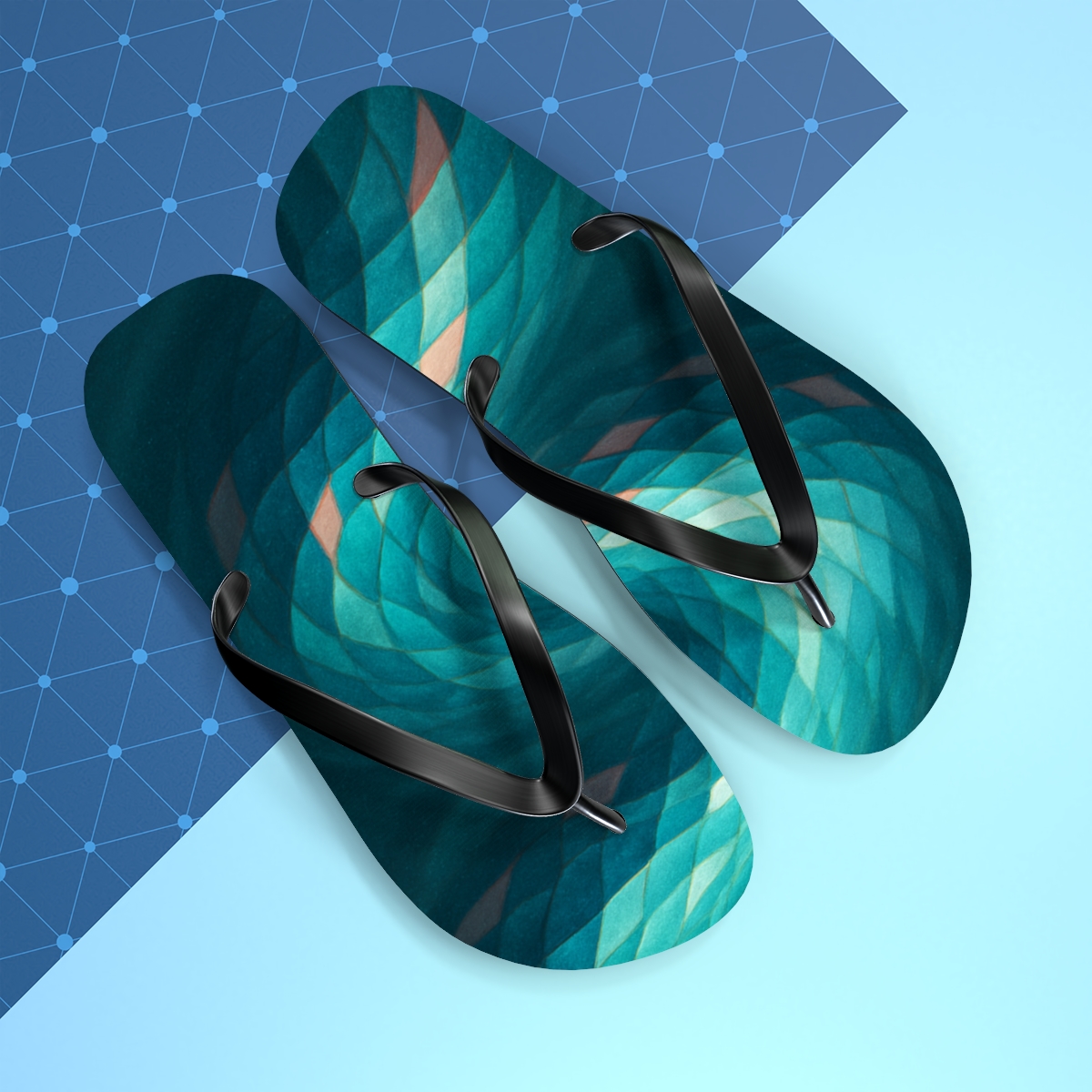 Cuttlefish Prism Shift unique graphic flip flops