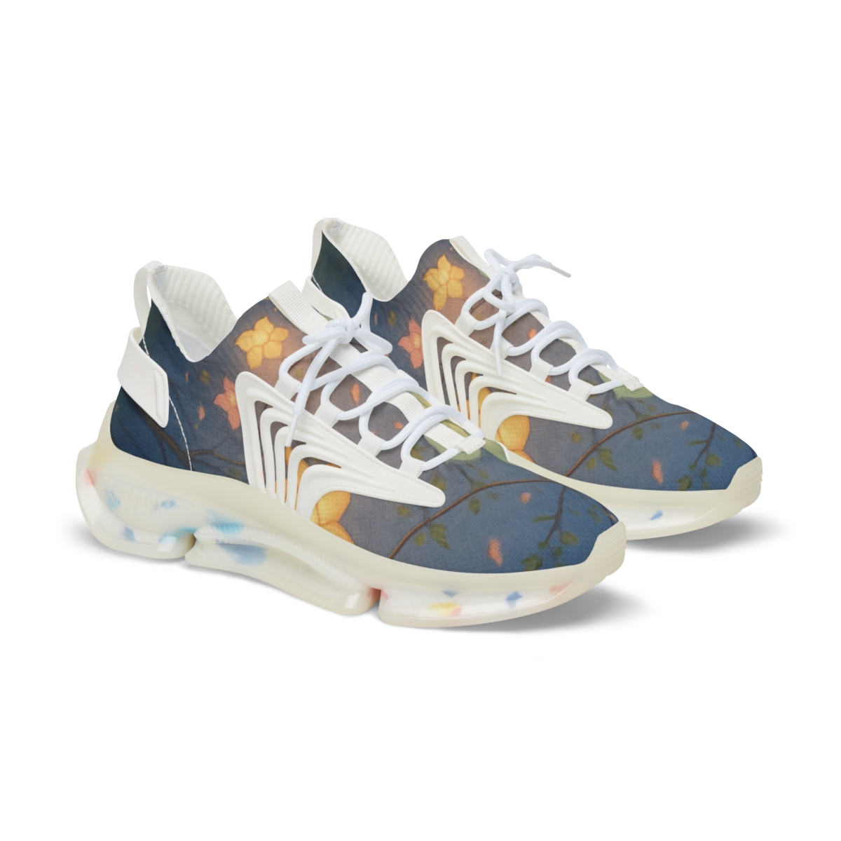 Spring Petal Lantern Parade personalized athletic sneakers