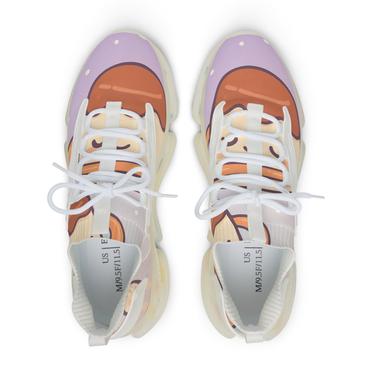 Pastel Planet Pudding Pals comfortable running sneakers