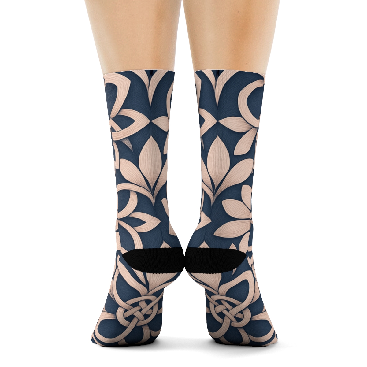 Orchid Petal Interlace warm winter socks