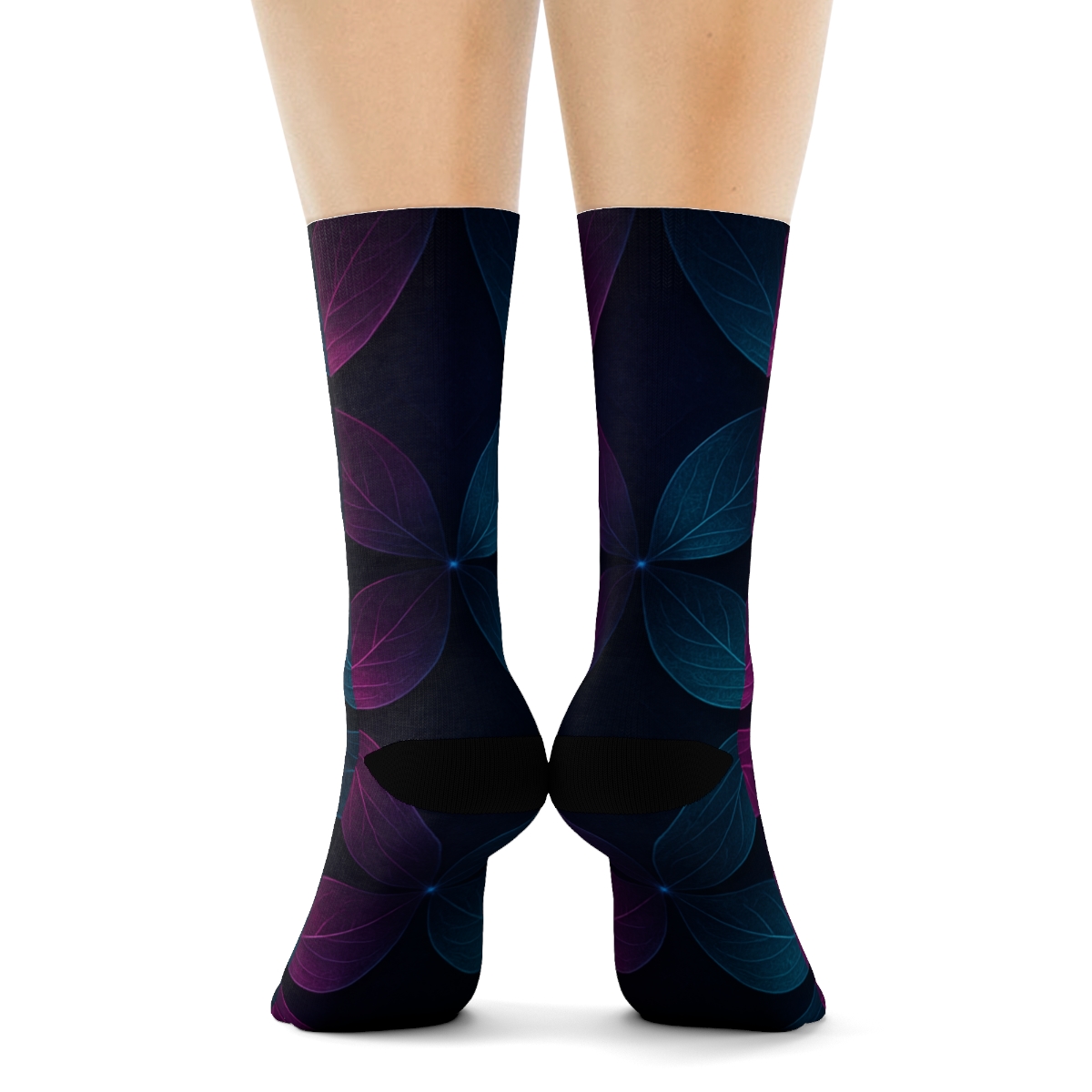 Orchid Nebula Vein Parquet comfortable cotton socks