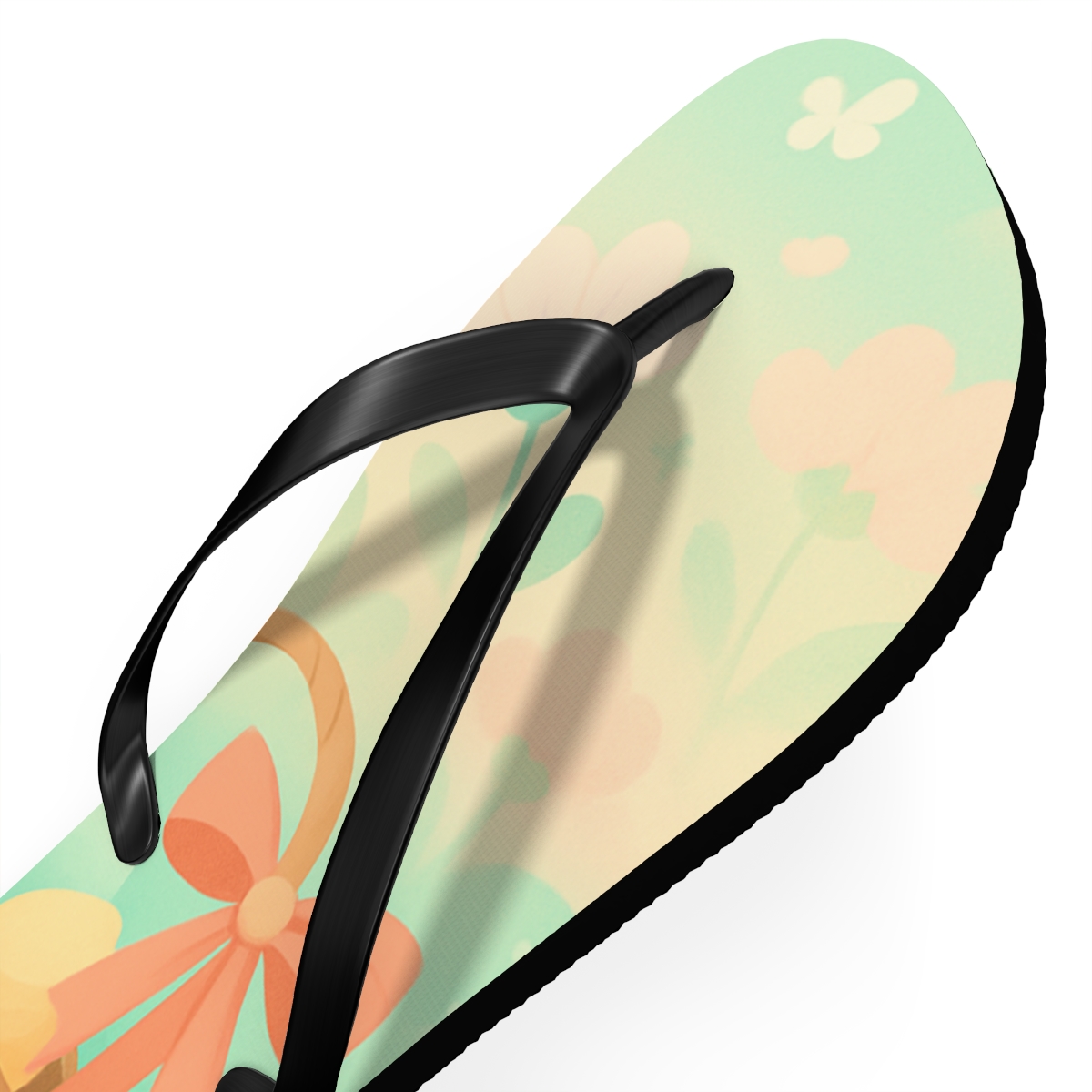 Spring Egg Hunt Aurora Garden personalized beach flip flops