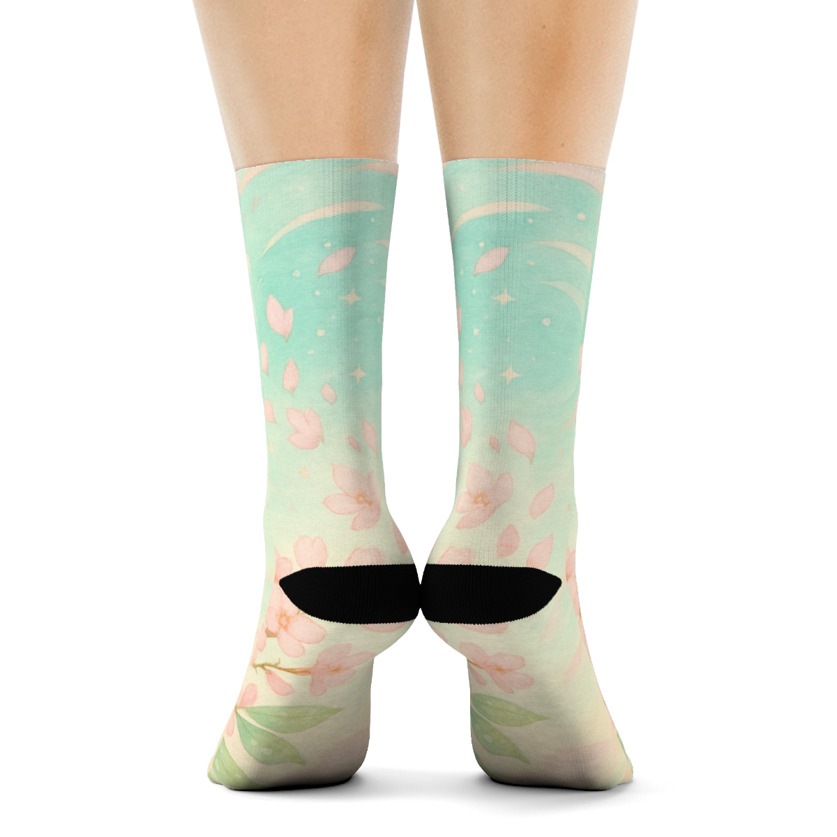 Spring Equinox Blossom Stardust Parade personalized cozy socks