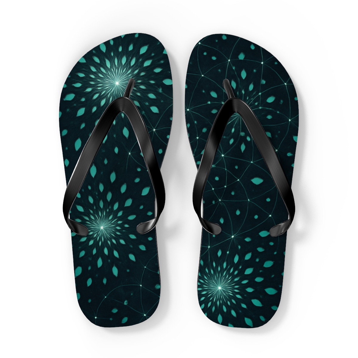 Calyx Fractal Constellation stylish summer flip flops