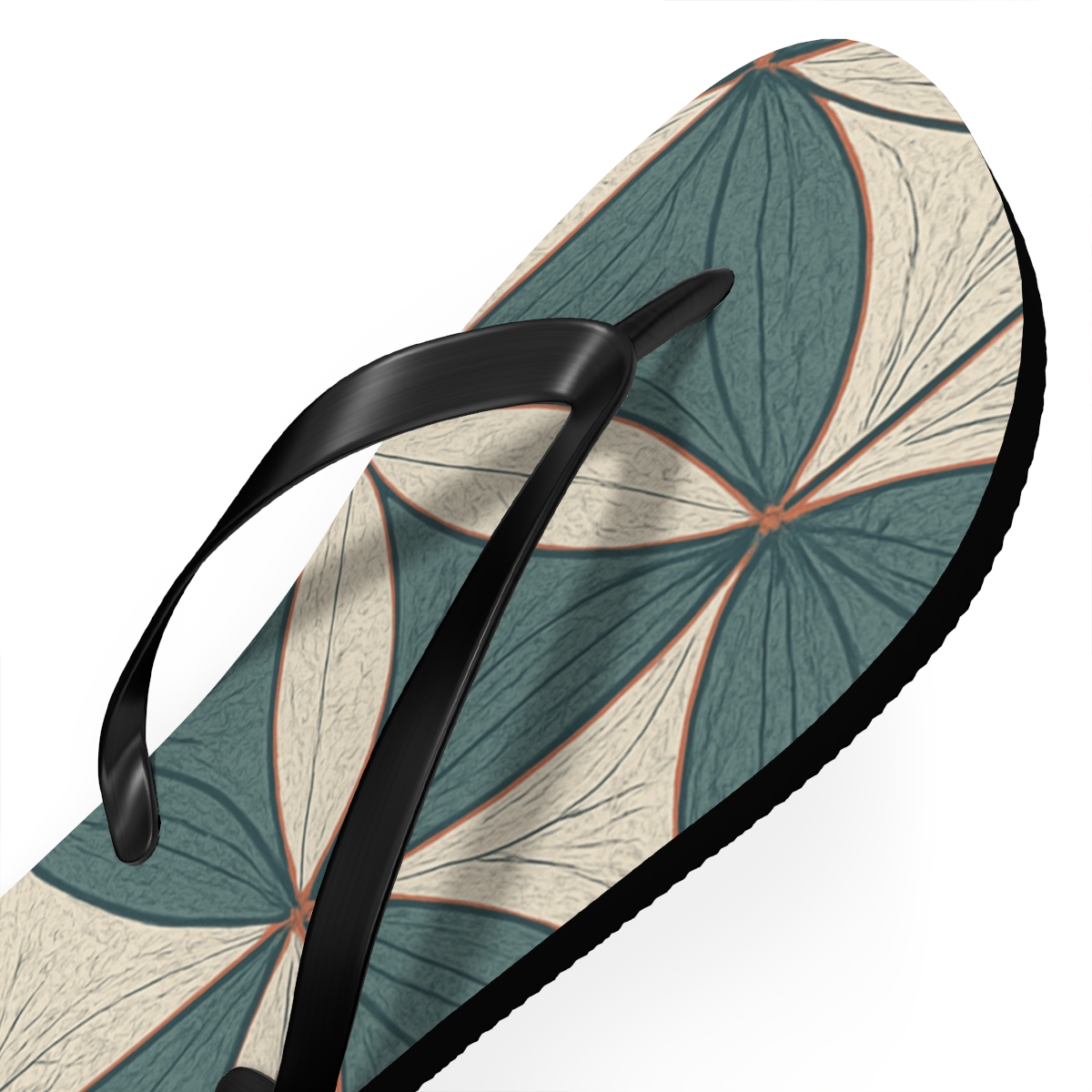 Camellia Arc Lattice comfortable casual flip flops
