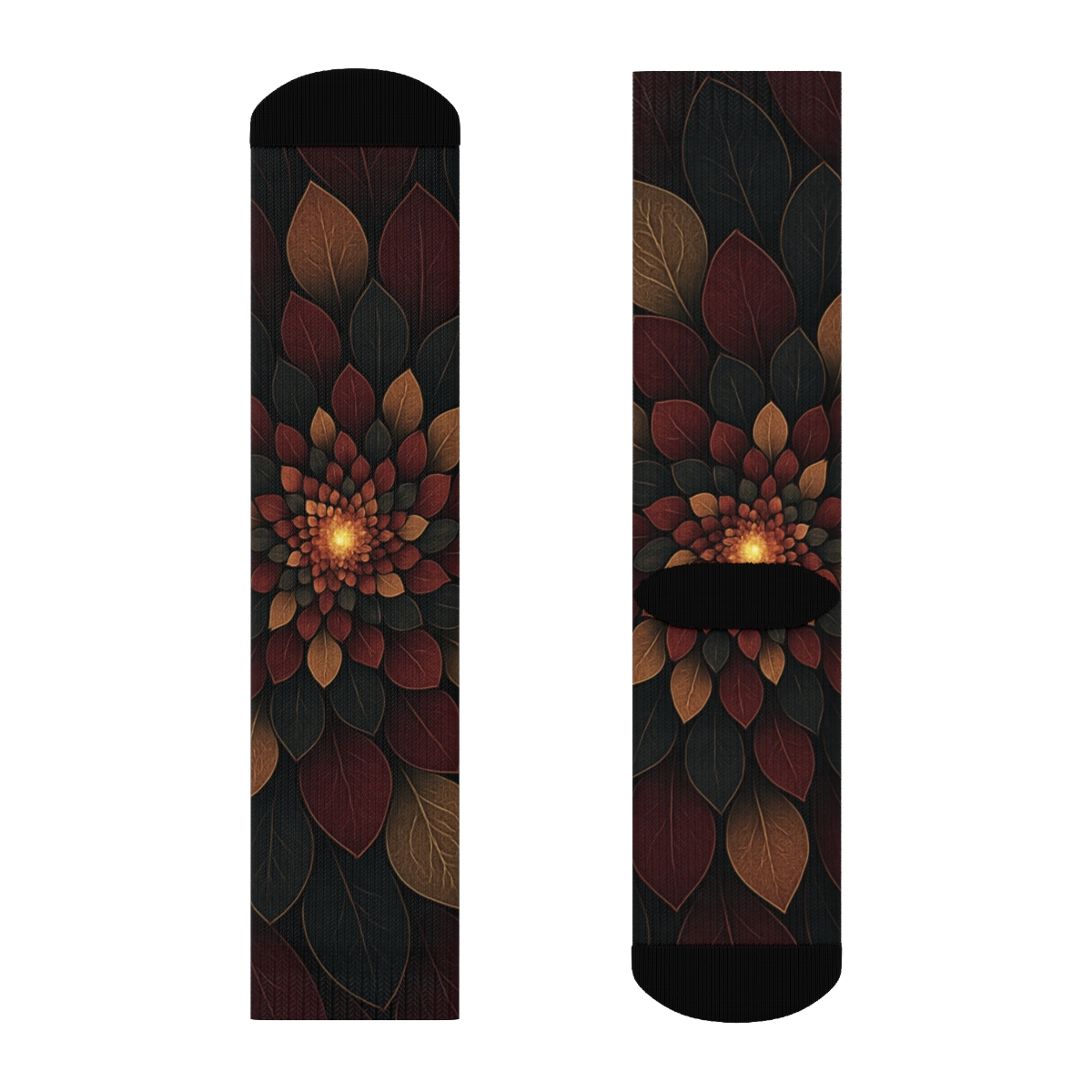 Camellia Core Spiral Matrix warm winter socks