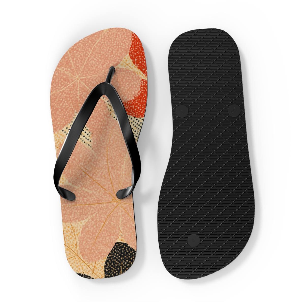 Camellia Dot Loom Cascade soft sole flip flops