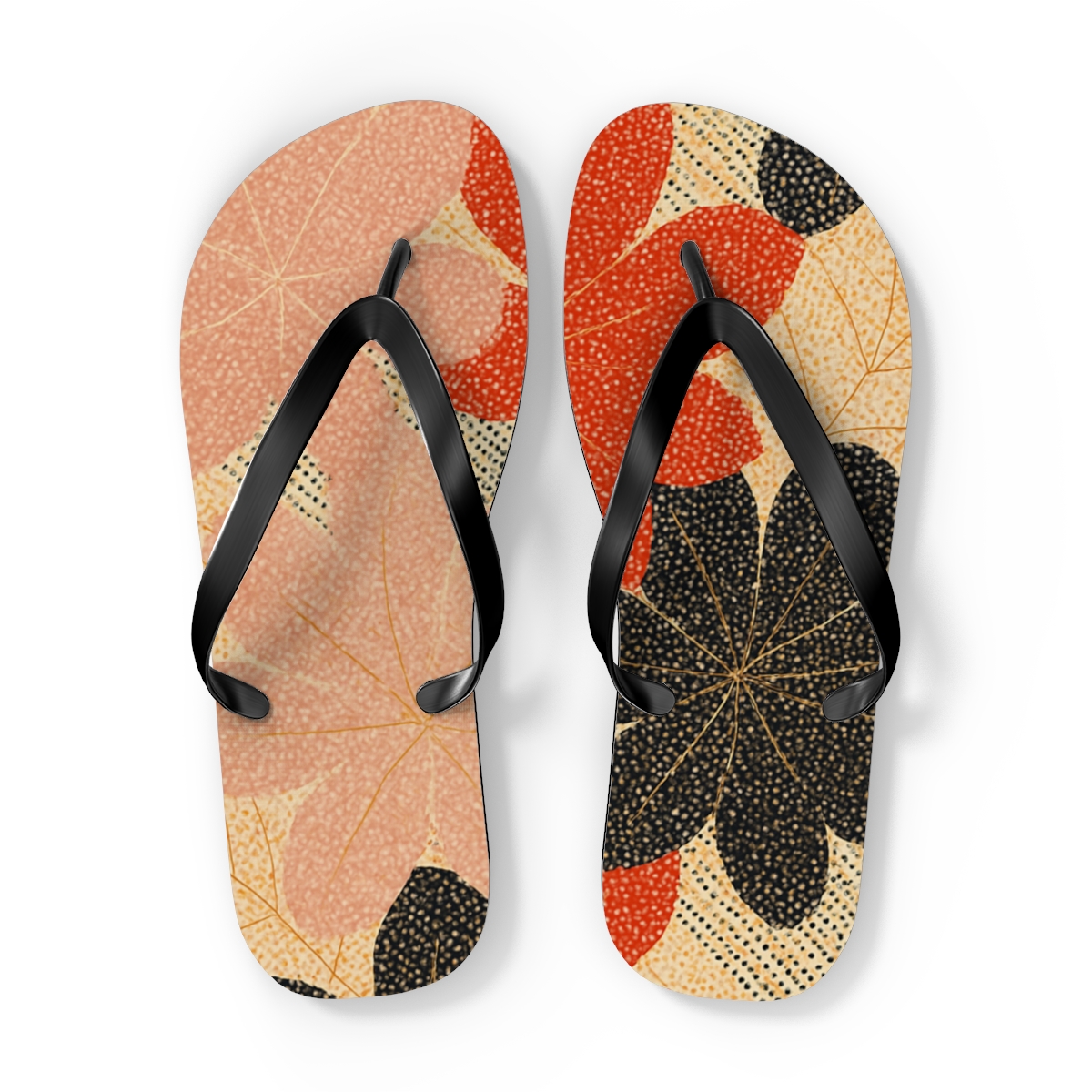 Camellia Dot Loom Cascade soft sole flip flops