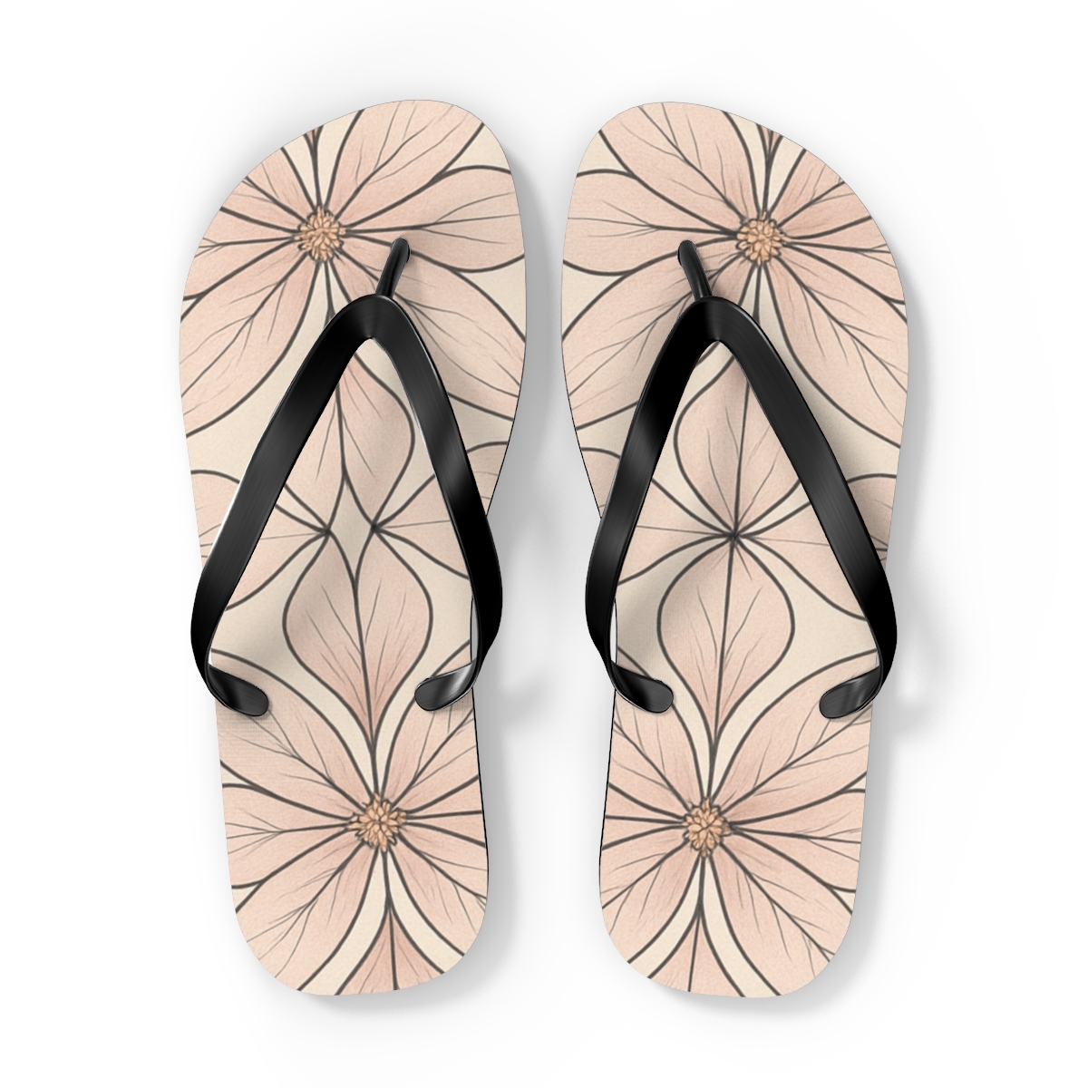 Camellia Lattice Drift soft sole flip flops