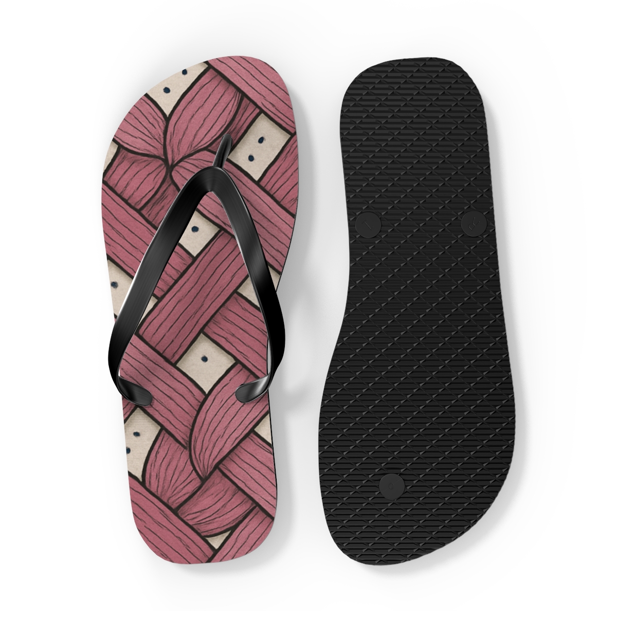 Camellia Line Weave Spectrum trendy printed flip flops