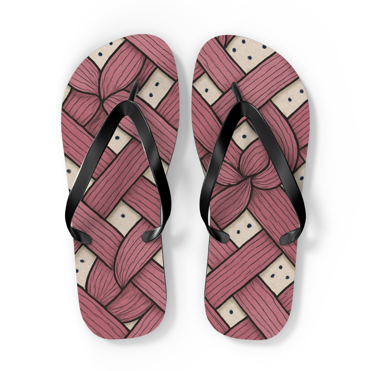 Camellia Line Weave Spectrum trendy printed flip flops