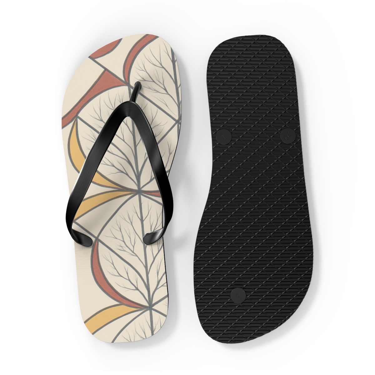 Camellia Phase Lattice unique graphic flip flops