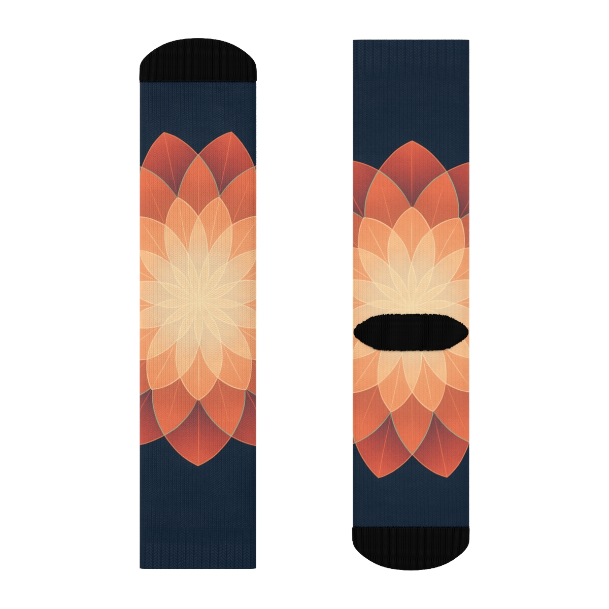 Camellia Pulse Rosette comfortable cotton socks