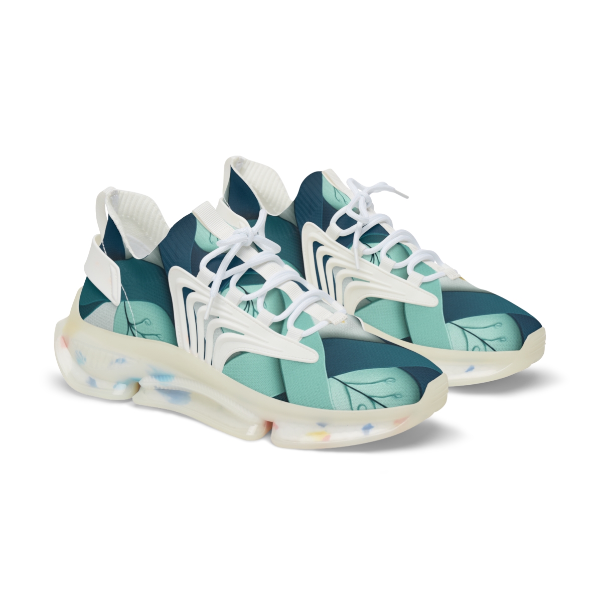 Camellia Ribbon Lattice comfortable running sneakers