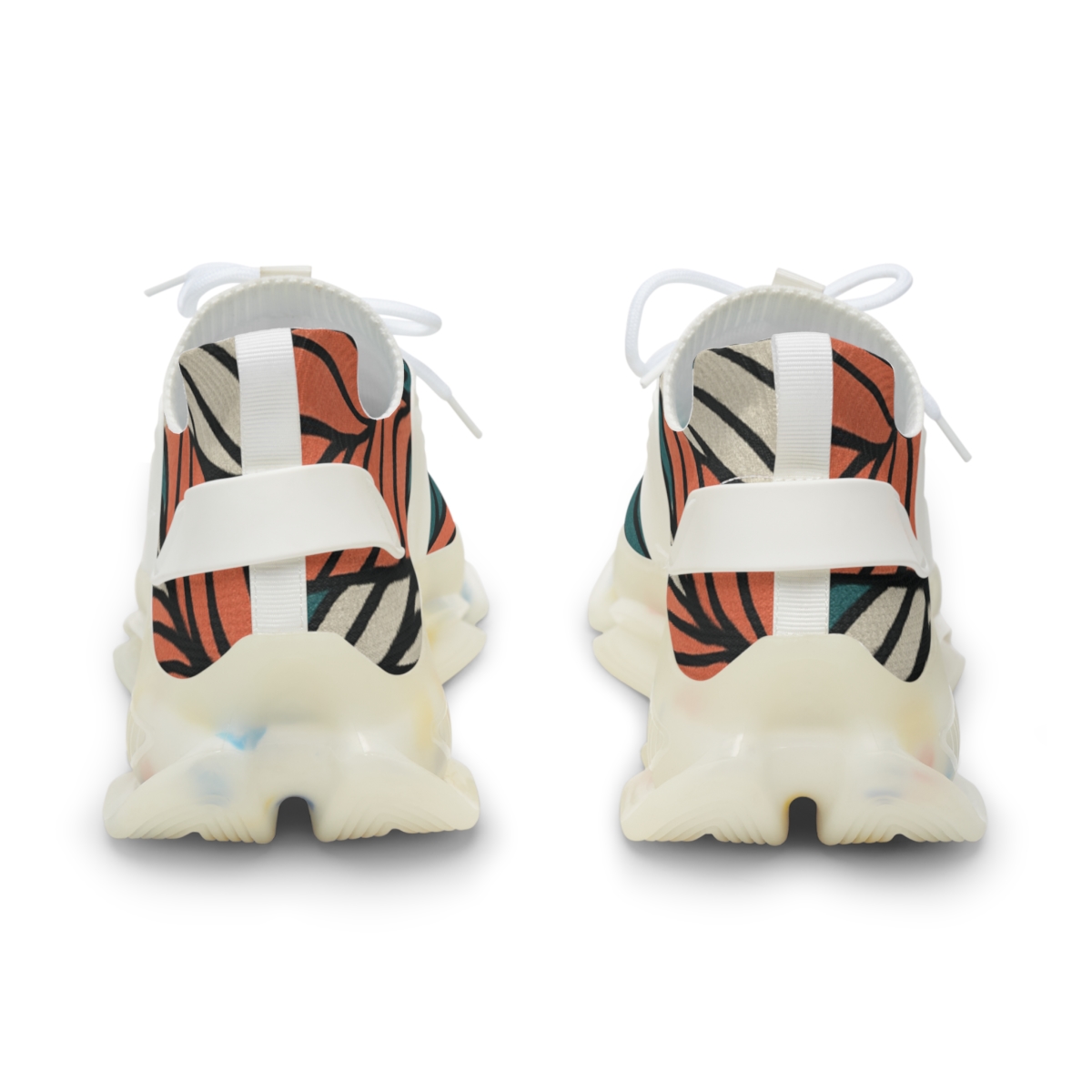 Camellia Tessellated Veinwave unique printed sneakers