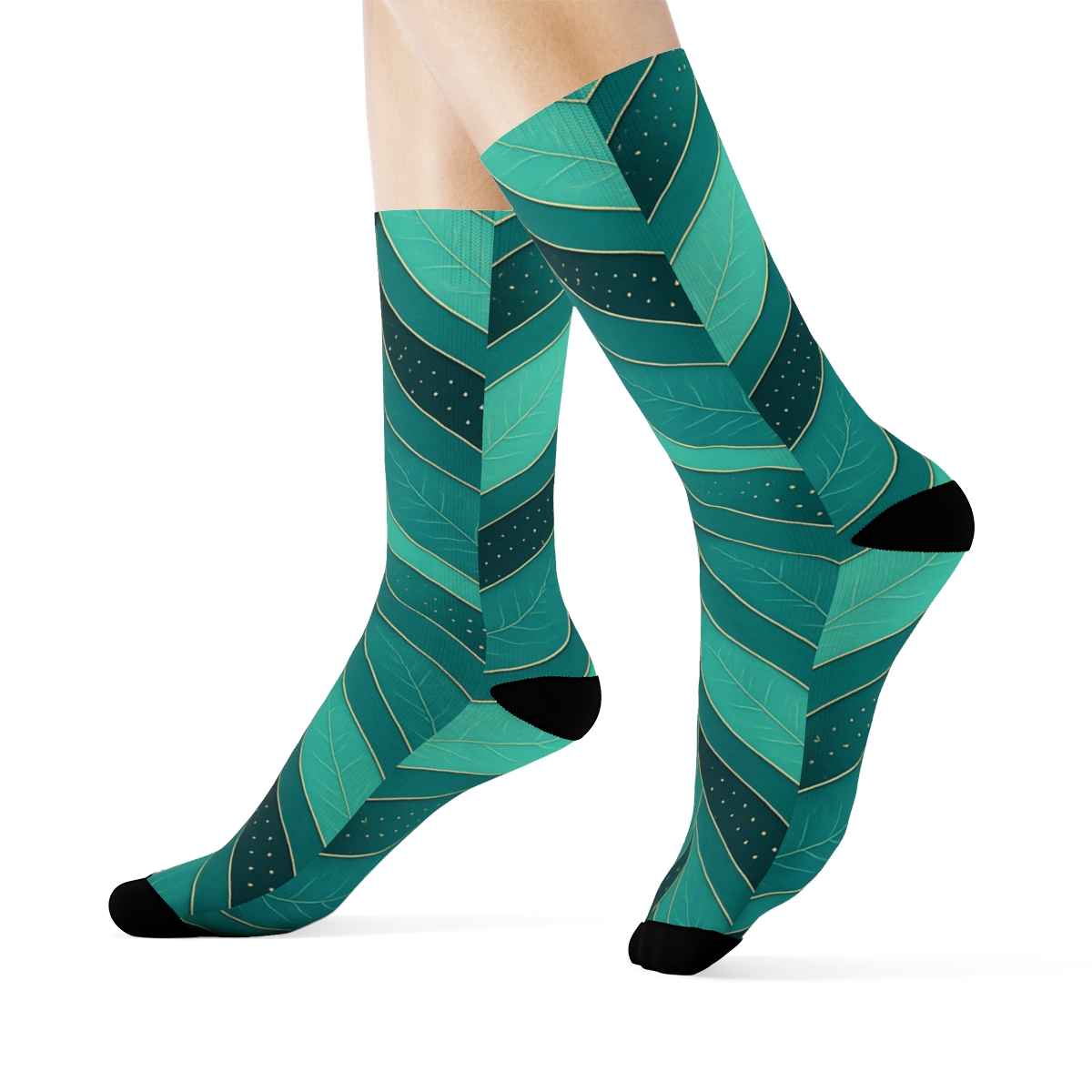 Camellia Tessellation Circuit comfortable cotton socks