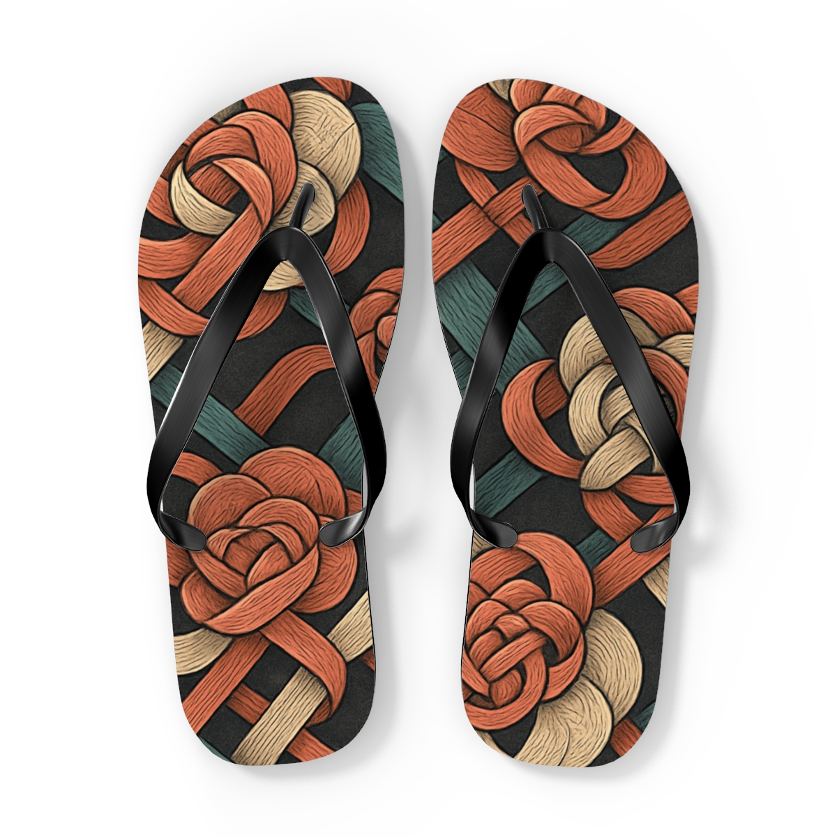 Camellia Vein Circuit Weave stylish summer flip flops