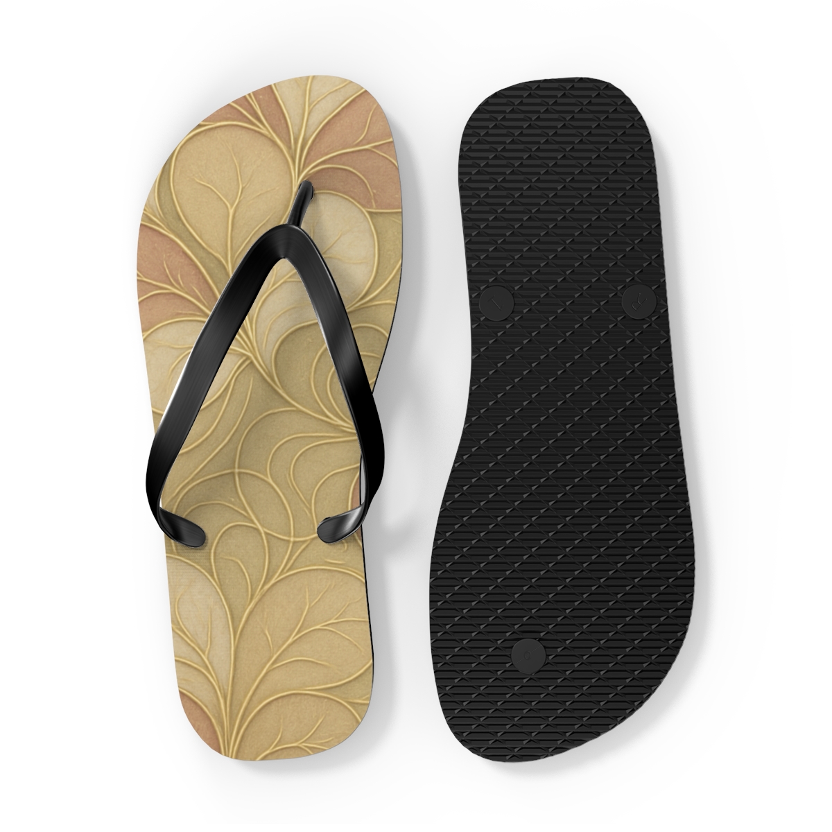 Camellia Vein Labyrinth comfortable casual flip flops