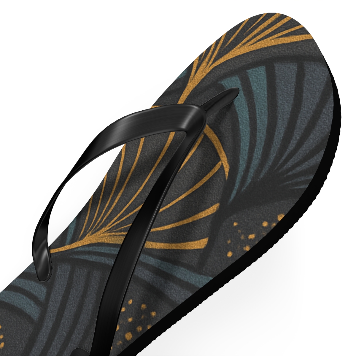 Camellia Vein Orbit Weave trendy printed flip flops
