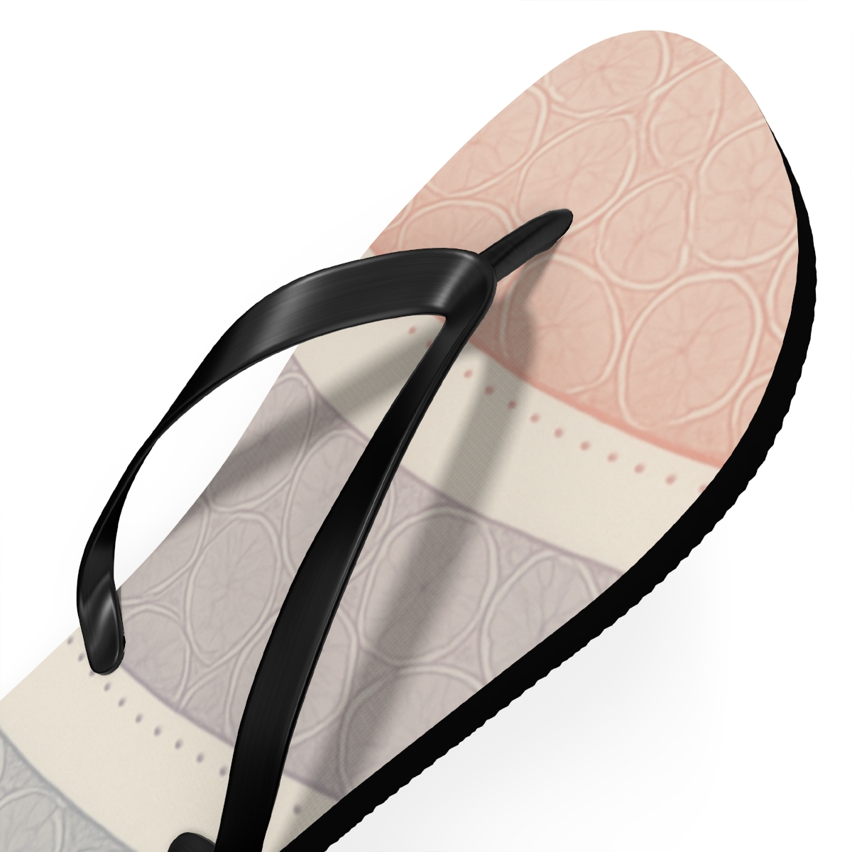Camellia Vein Wave Lattice comfortable casual flip flops