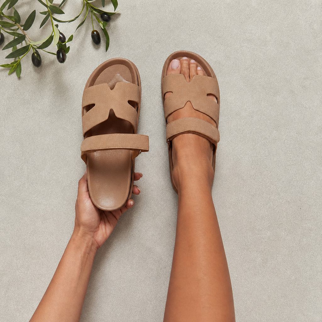 Casual Double Strap Flat Sandals For Summer
