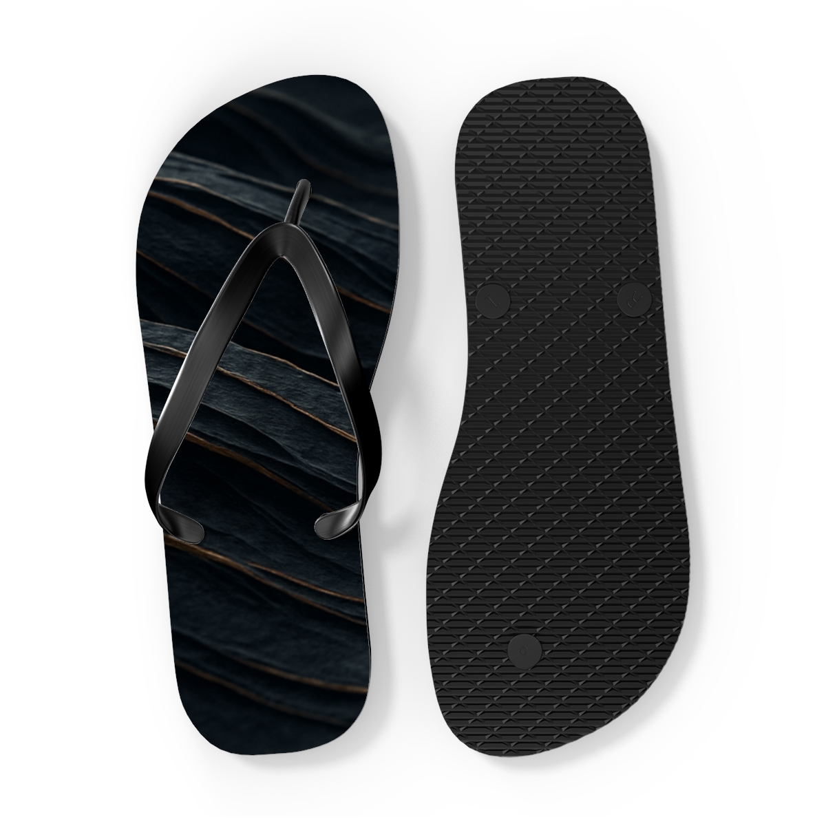 Basalt Fold Ribbonfield custom flip flops