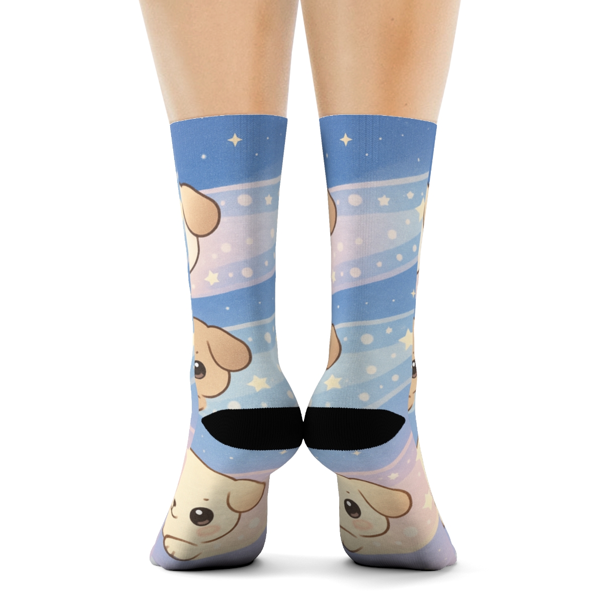 Sleepy Comet Puppy Parade personalized cozy socks
