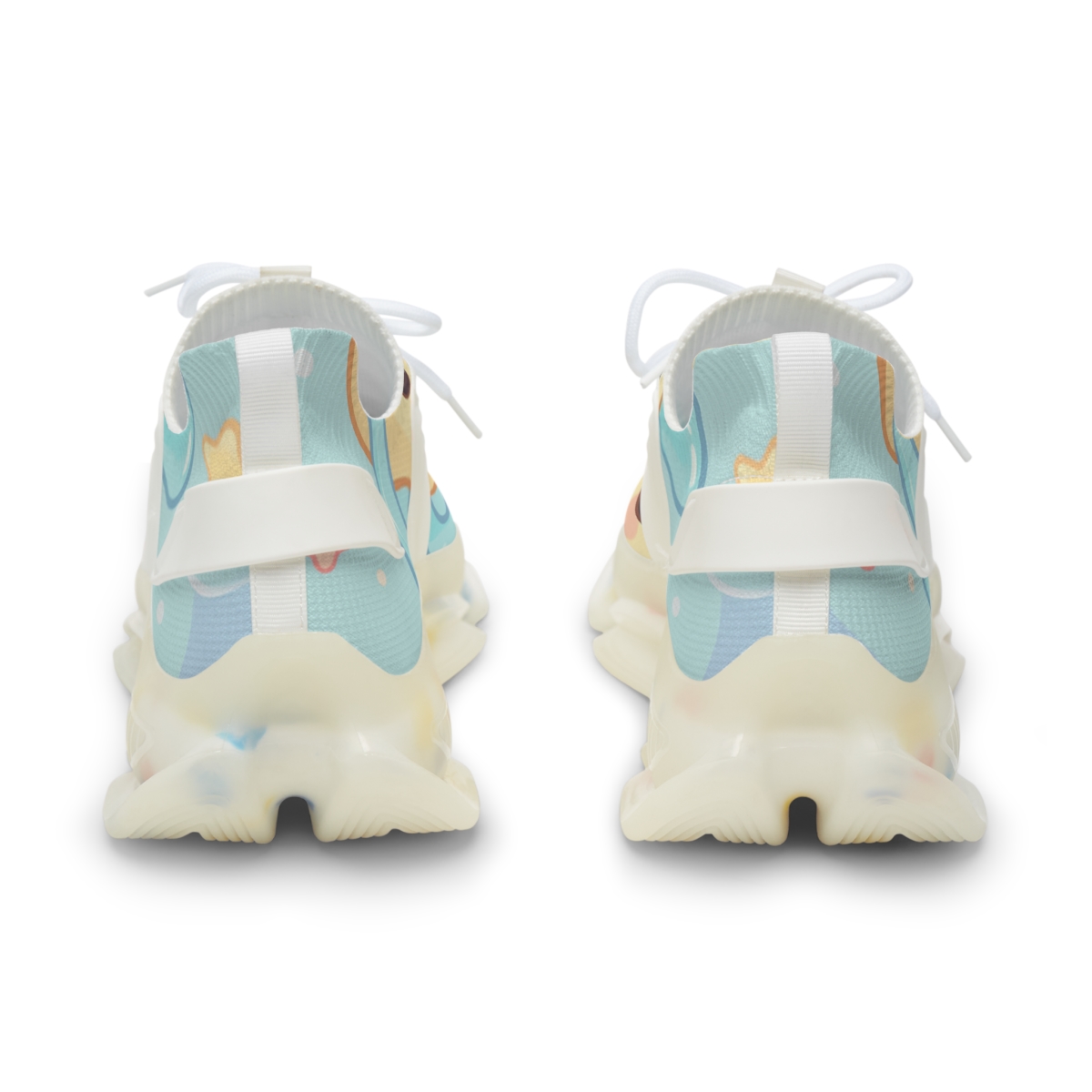 Pastel Planet Pudding Pals unique printed sneakers