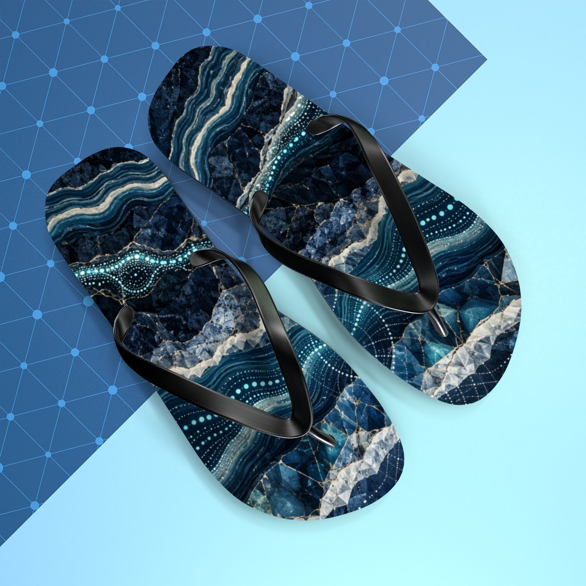 Ion Strata Pulse Lattice custom flip flops [AI-3d318d2e-55fdef0a123f]